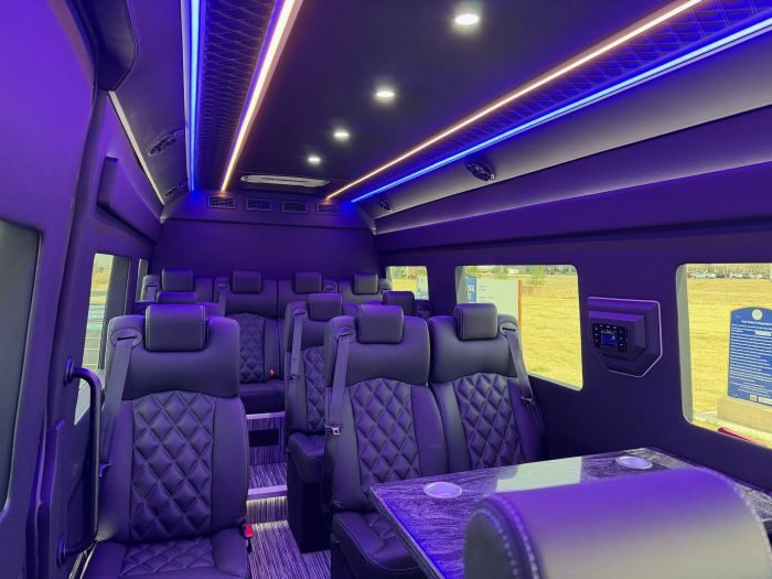 Executive Sprinter seating – Colorado limo service