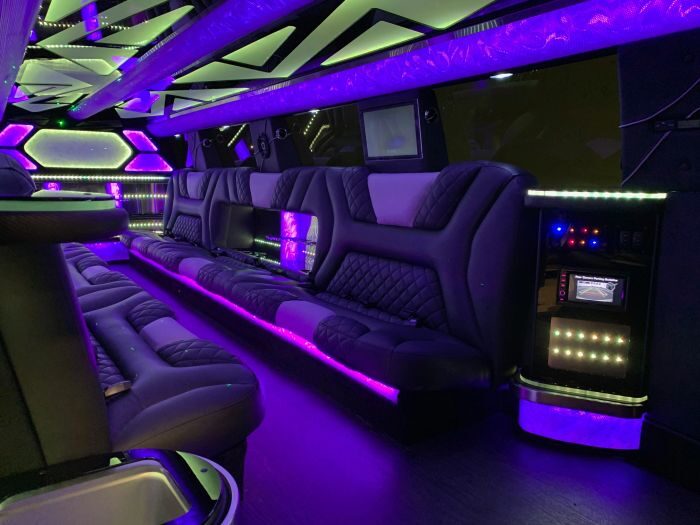SUV limo interior – Colorado limo service